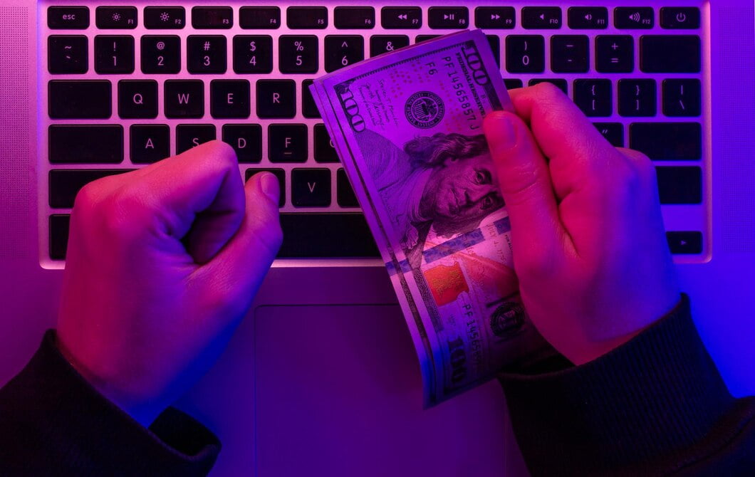 money male hands background laptop keyboard neon lighting 169016 26823