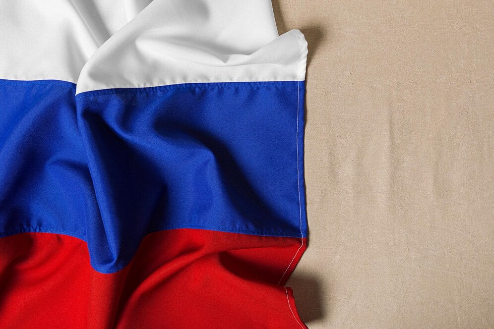 close up shot wavy flag russia 93675 134379