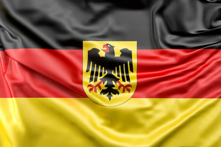 flag germany with coat arms 1401 119