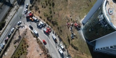Muğla'da hastaneye çarpan helikopter düştü