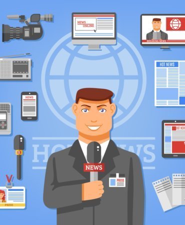 Journalist Concept Illustration