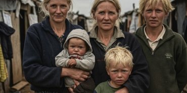 Beyaz Güney Afrikalı mülteciler - Afrikaner çiftçiler.