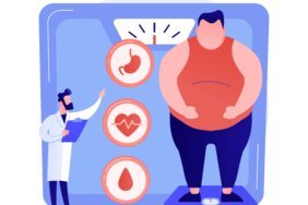 Obesity problem vector concept metaphor