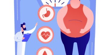 Obesity problem vector concept metaphor