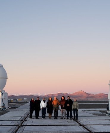 De majesteiten der Belgen op het VLT-platform