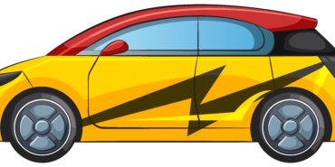 Electric Car with Dynamic Lightning Design