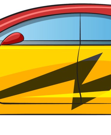 Electric Car with Dynamic Lightning Design