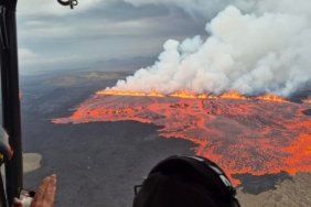 İzlanda’daki yanardağ, iki yıl içinde dokuzuncu kez patladı