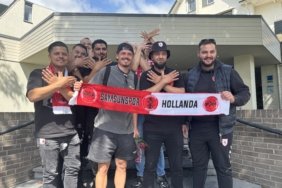 Samsunspor kafilesi Hollanda'ya geldi