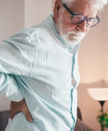 Senior,Elder,Man,Feel,Sudden,Back,Pain,Muscles,Ache,Tension