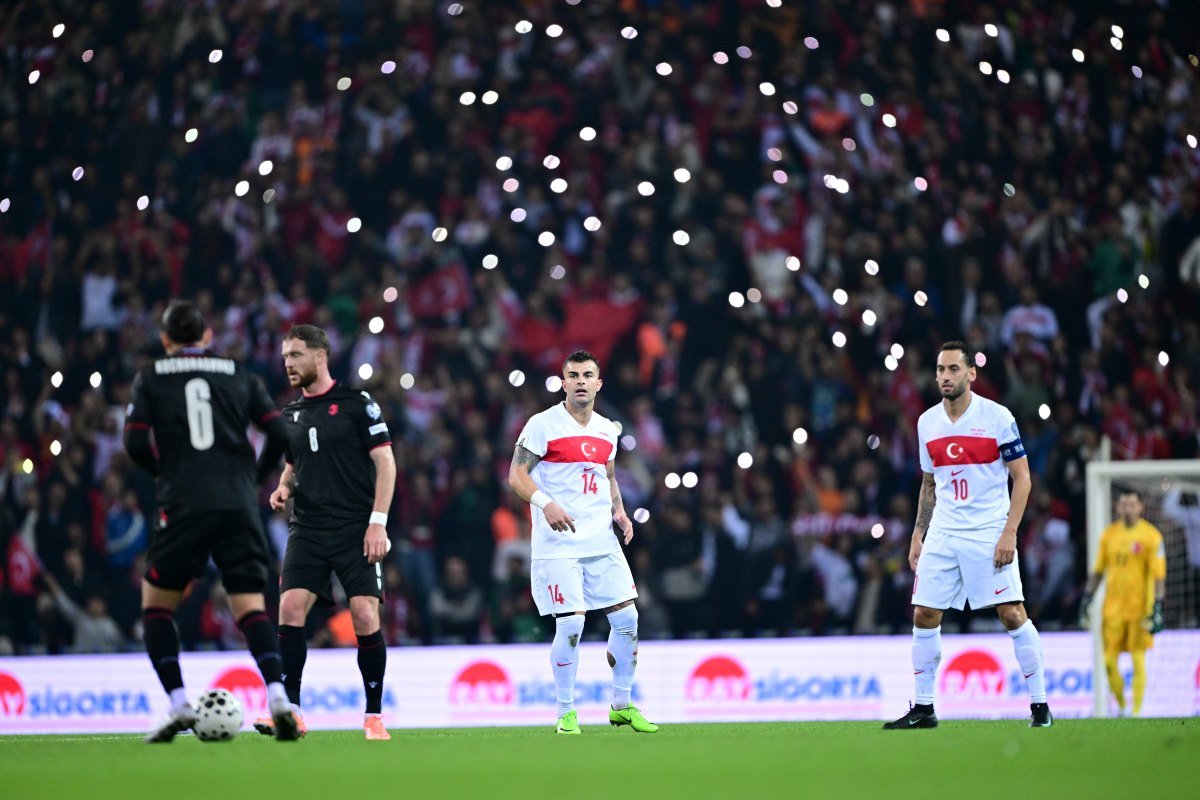 Türkiye, Gürcistan karşısında hem oyunla hem skorla fark attı: 4-1 1 AA 20251014 39414126 39414118 TURKIYE GURCISTAN