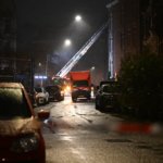 Amsterdam'da tarihi Vondelkerk Kilisesi'nde çıkan yangına müdahale ediliyor