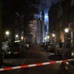 Amsterdam'da tarihi Vondelkerk Kilisesi'nde çıkan yangına müdahale ediliyor