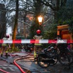 Amsterdam'da tarihi Vondelkerk Kilisesi'nde çıkan yangına müdahale ediliyor