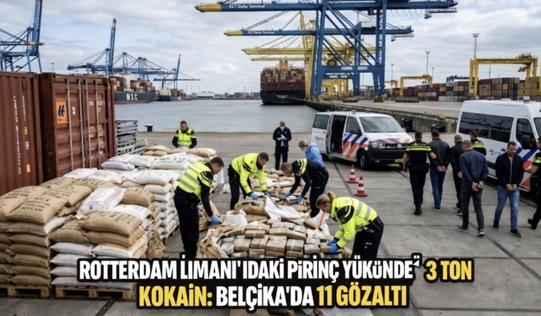 Rotterdam Limanı'ndaki Pirinç Yükünde 3 Ton Kokain: Belçika'da 11 Gözaltı 9 Screenshot_20260309_005646_Copilot