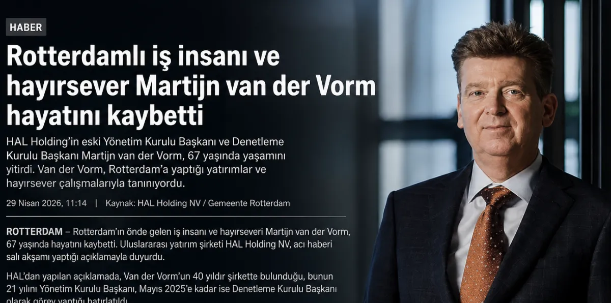Rotterdam ünlü iş adamı Martijn van der Vorm’un ölüm haberi ile yasa boğuldu