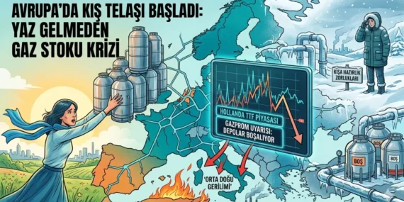 Hollanda Merkezli TTF Alarm Veriyor: Avrupa Depolarında doğal gaz oranı dibe vurmak üzere