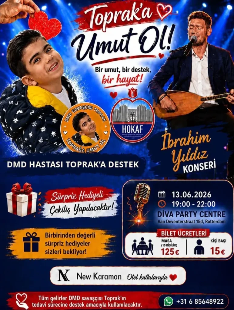 HOKAF Holanda'da hayırseverleri DMD Hastası Toprak için seferber etti... 7 721699753 2079334852962032 383535336828353134 n