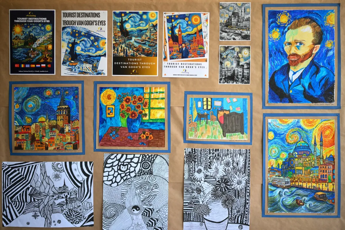Türk ve Hollandalı öğrenciler turistik yerlere Vincent van Gogh’un gözünden baktı