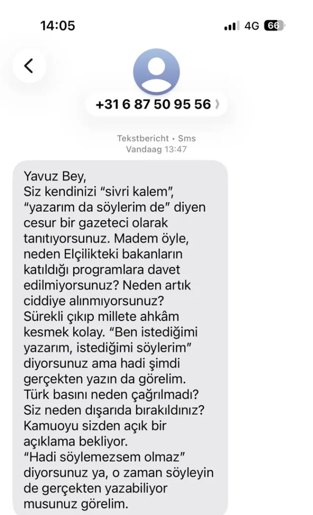 Görelim dediniz, hadi görün bakalım... 1 sms