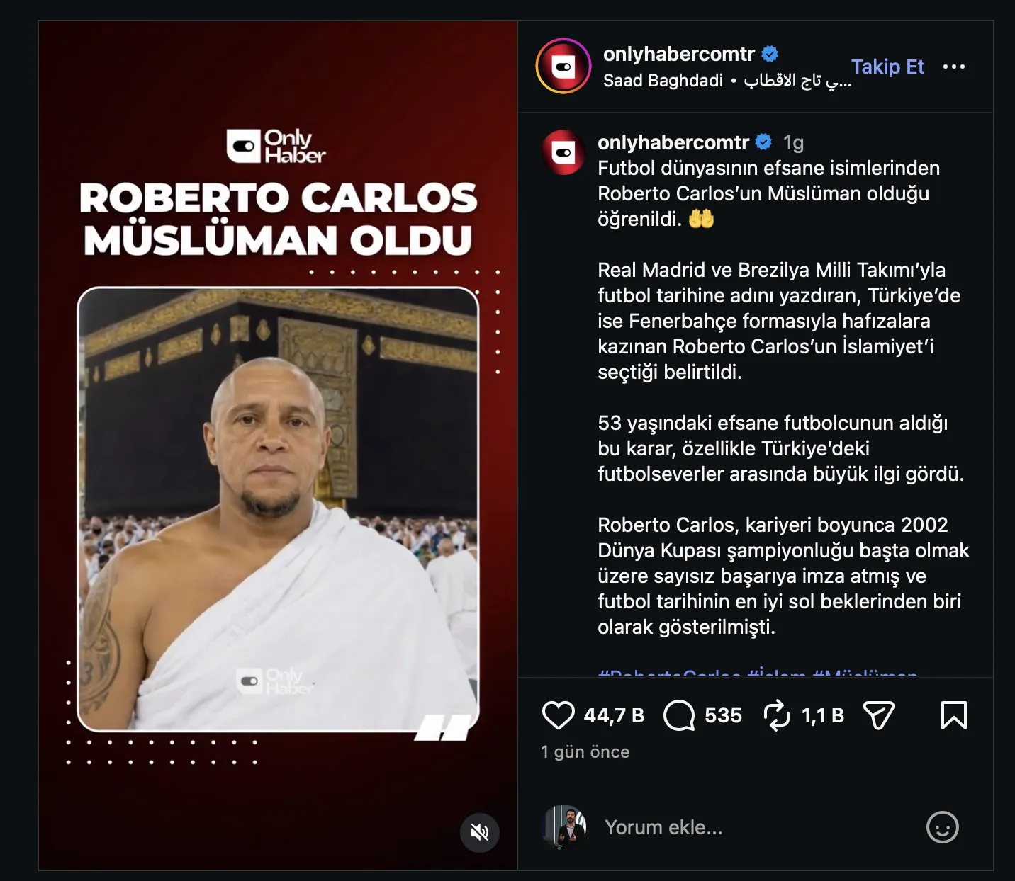 Roberto Carlos Müslüman Oldu iddiası sosyal medyayı salladı! 6 New folder 4 ekran resmi 2026 08 19 22