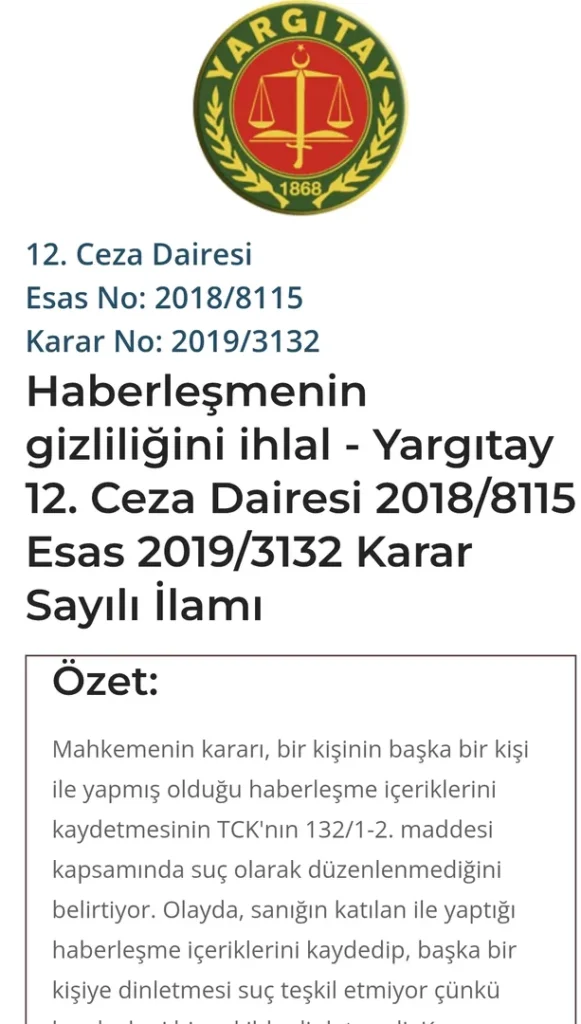 Yargıtay'dan Flaş Karar: WhatsApp Mesajını Paylaşana 3 Yıla Kadar Hapis Riski 1 Screenshot 20260823 000347 Chrome