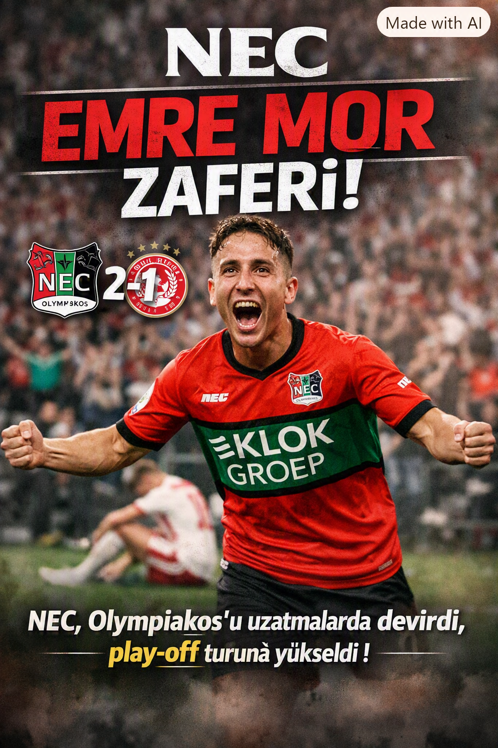 Emre Mor’un golüyle gelen zafer: NEC Nijmegen, Olympiakos engelini aştı 1 emre