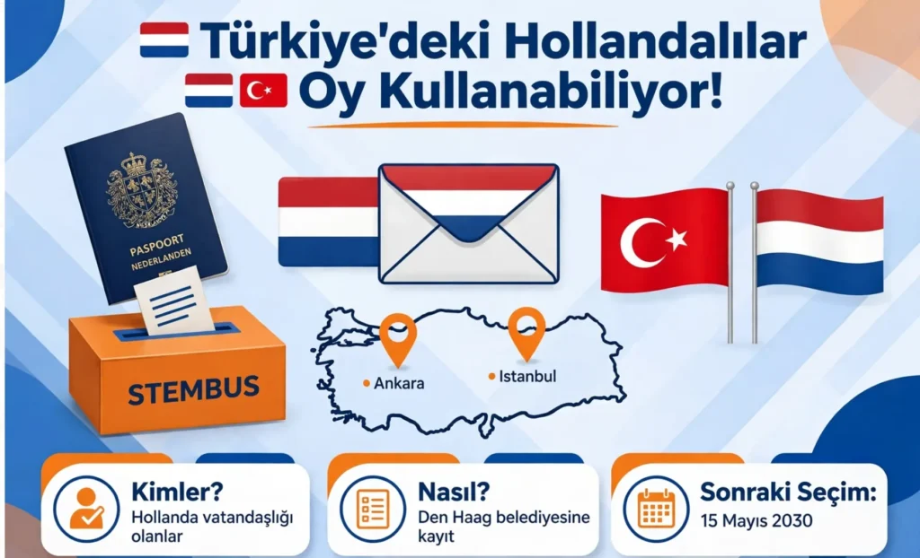 Türkiye’de yaşayan Hollandalılar da Hollanda seçimlerinde oy kullanabiliryor?